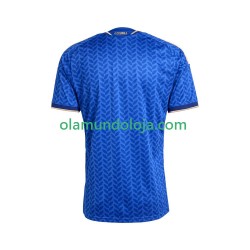 Camisola Itália Homem Equipamento Primeiro Copa do Mundo 2026 Manga Curta